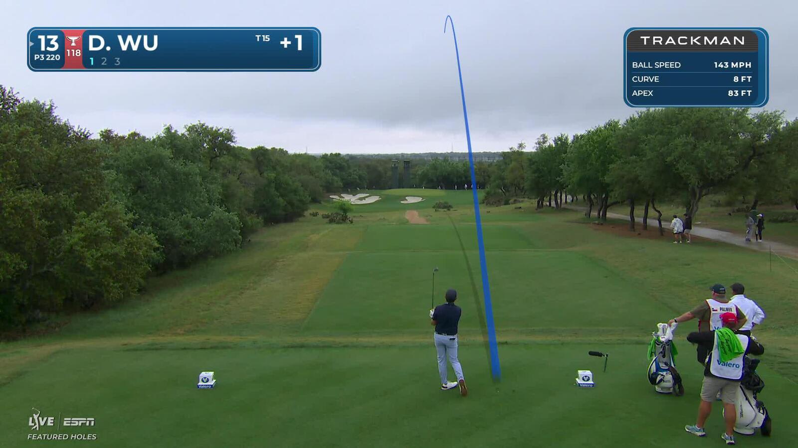 Dylan Wu drains 22-foot birdie putt on No. 13 at Valero