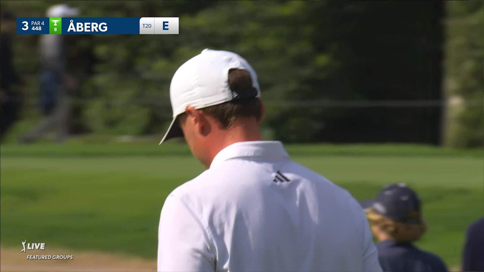 Ludvig Åberg dials in wedge to set up birdie at Genesis
