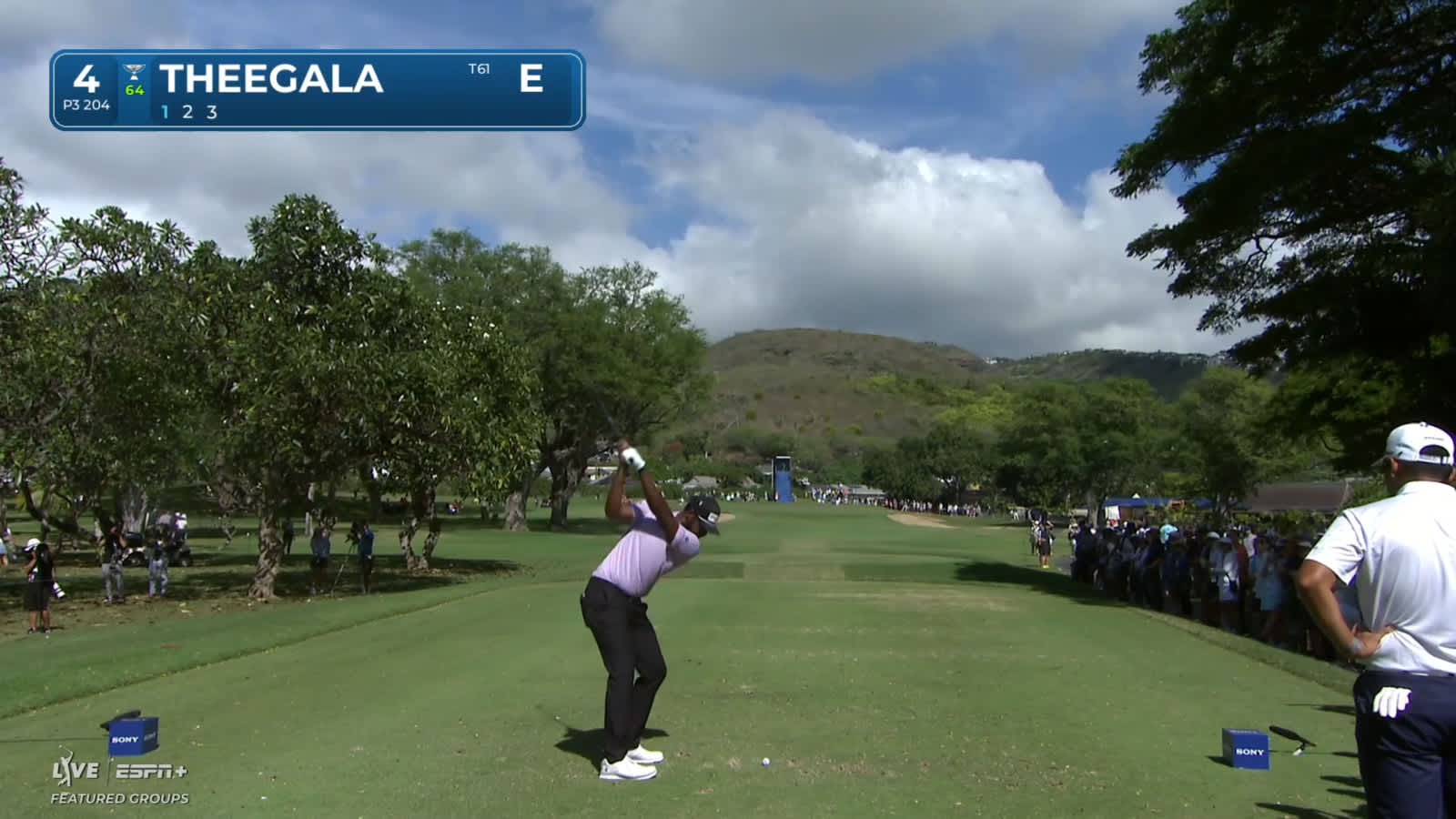 Sahith Theegala uses great tee shot to set up birdie at Sony Open