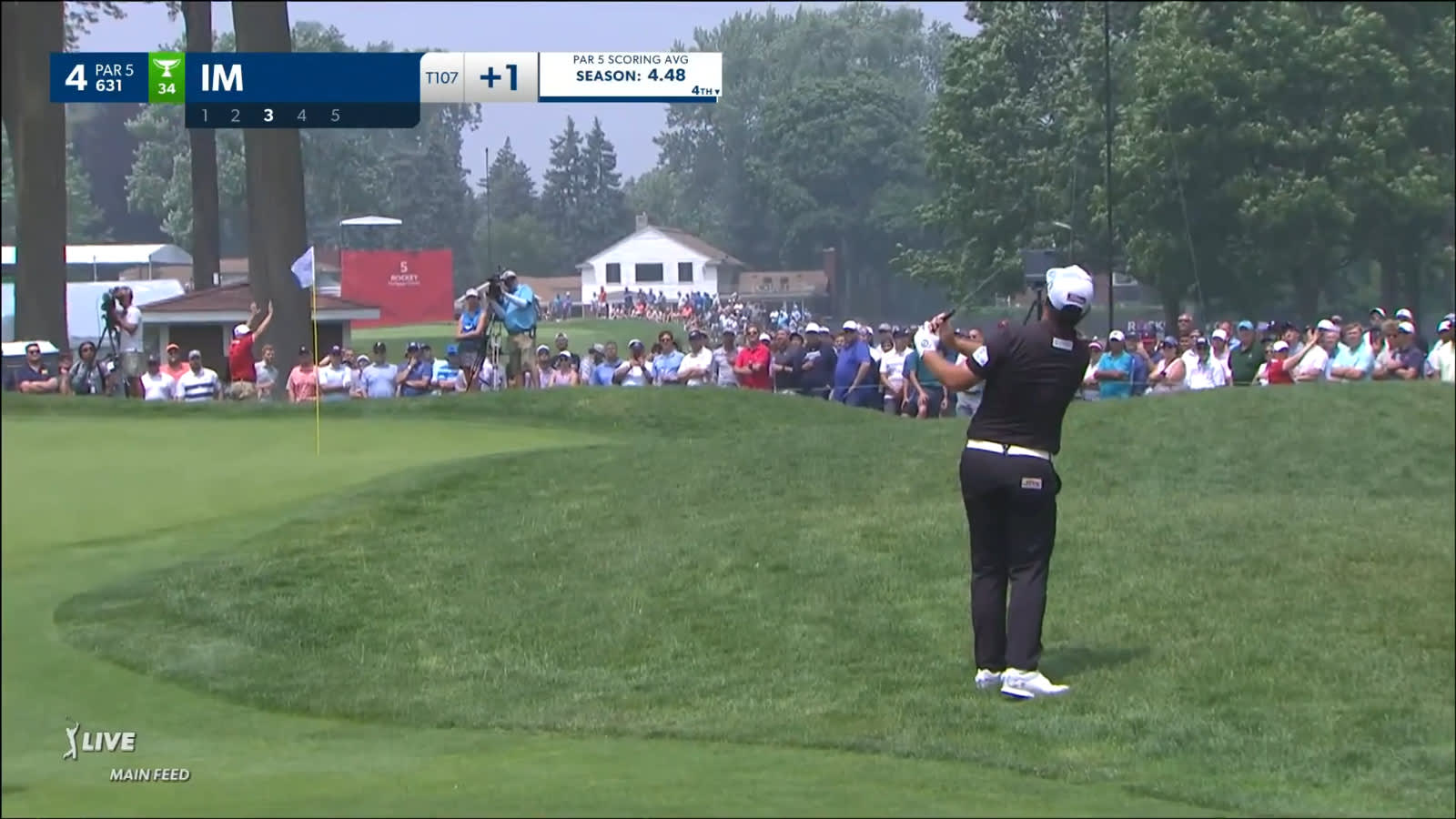 Sungjae Im nearly holes approach from rough at Rocket Mortgage