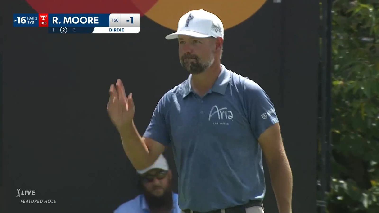 Ryan Moore makes 16-foot birdie on No. 16 at Wyndham
