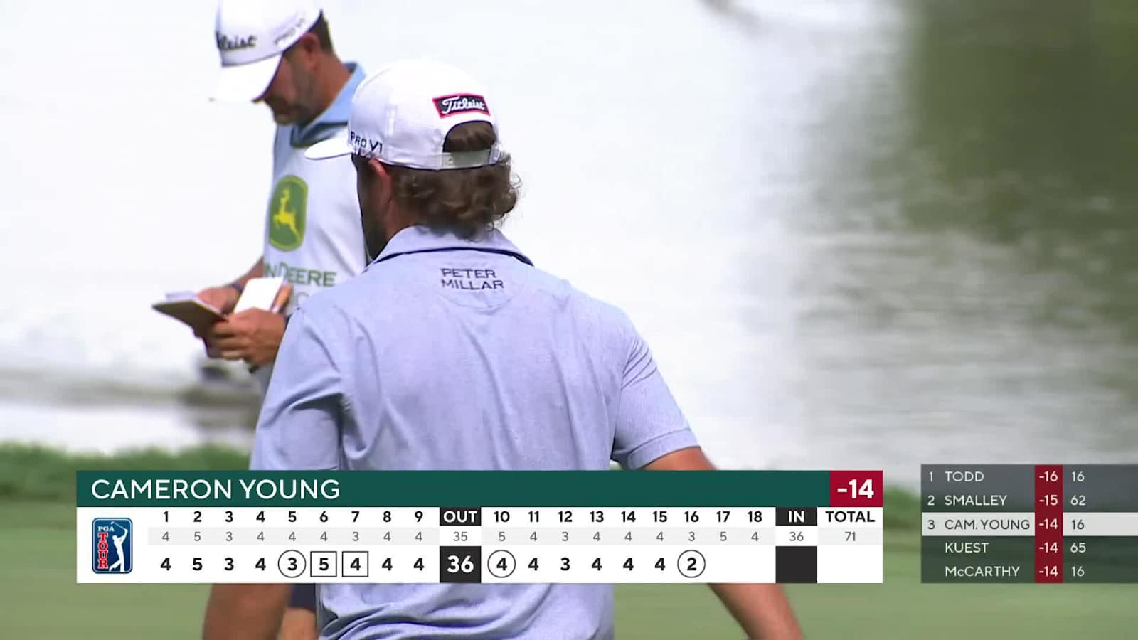 Cameron Young sticks tee shot and birdies at John Deere