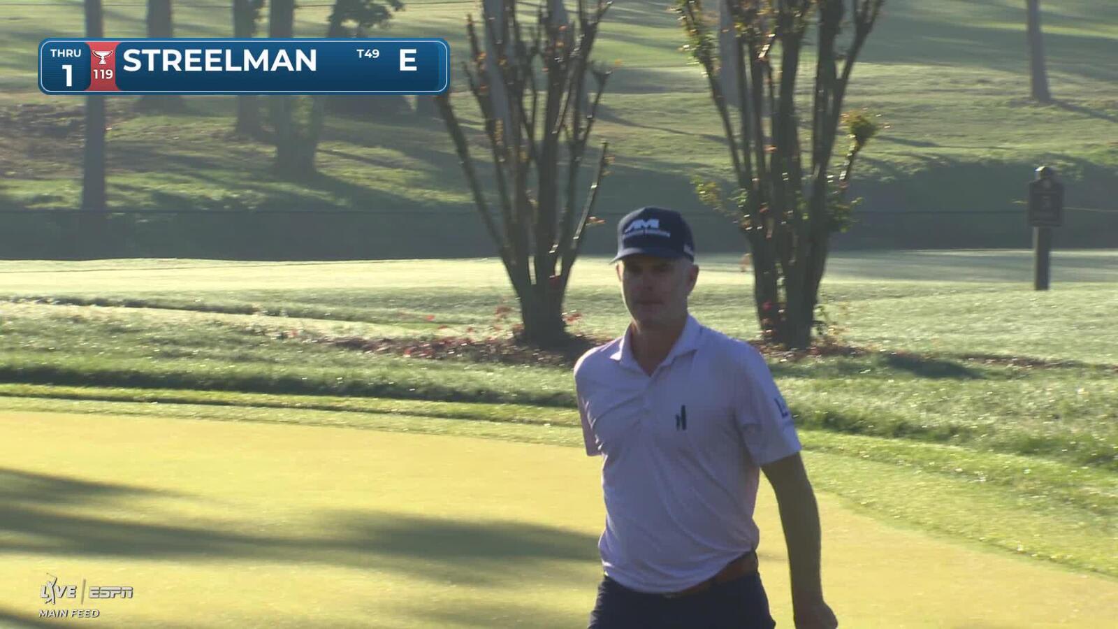 Kevin Streelman sinks 6-foot birdie putt on No. 1 at Valspar