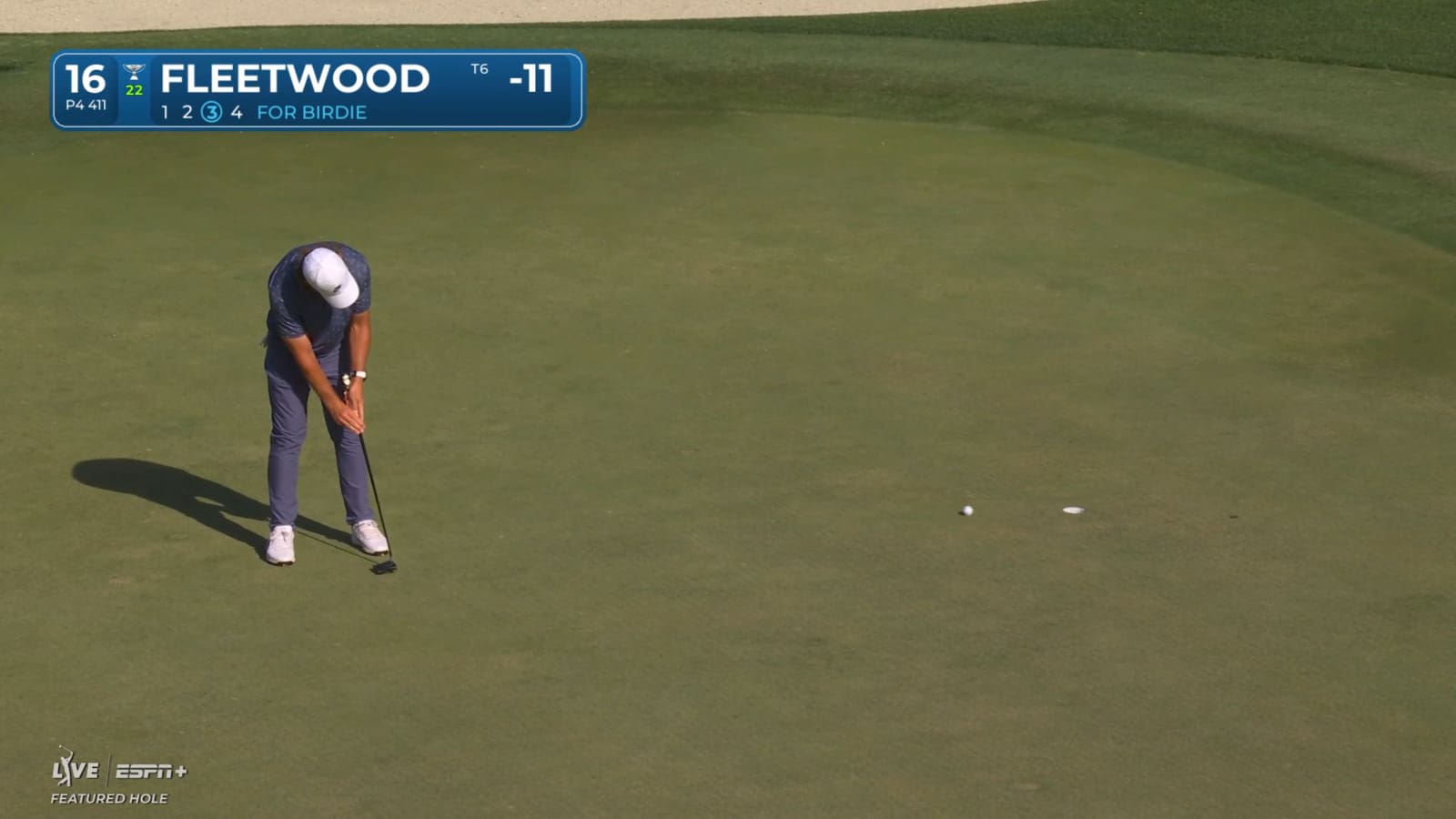 Tommy Fleetwood holes putt for birdie at RBC Heritage