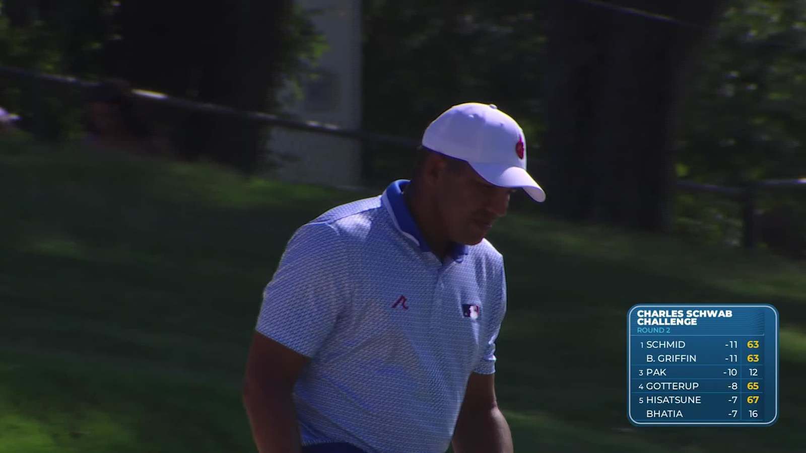 Jhonattan Vegas makes birdie on No. 15 at Charles Schwab