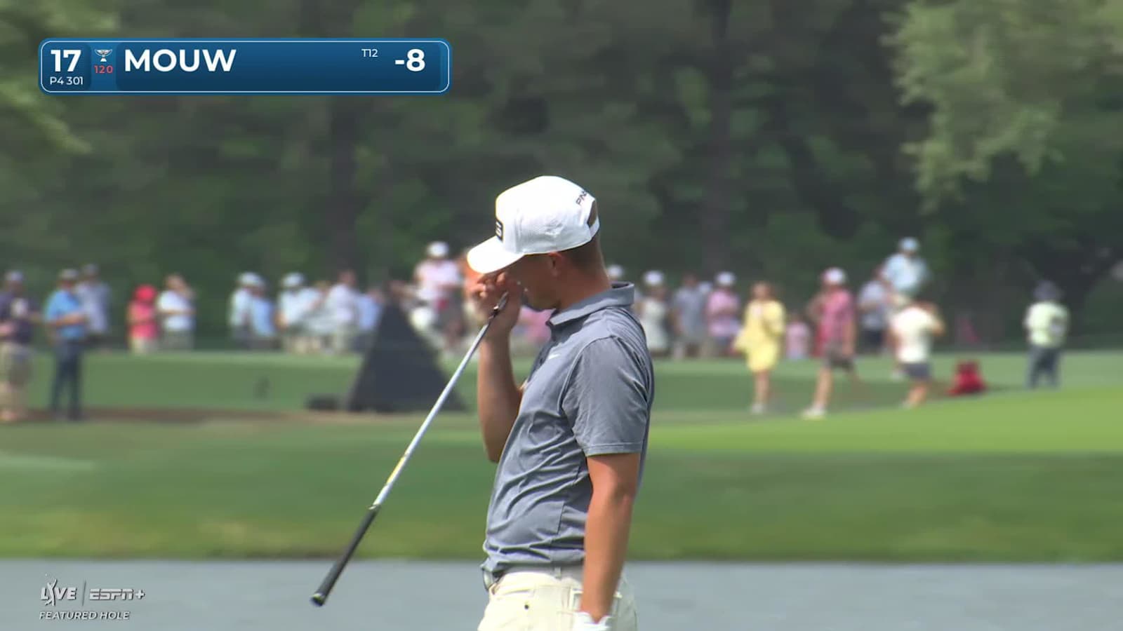 William Mouw makes birdie on No. 17 at Houston Open