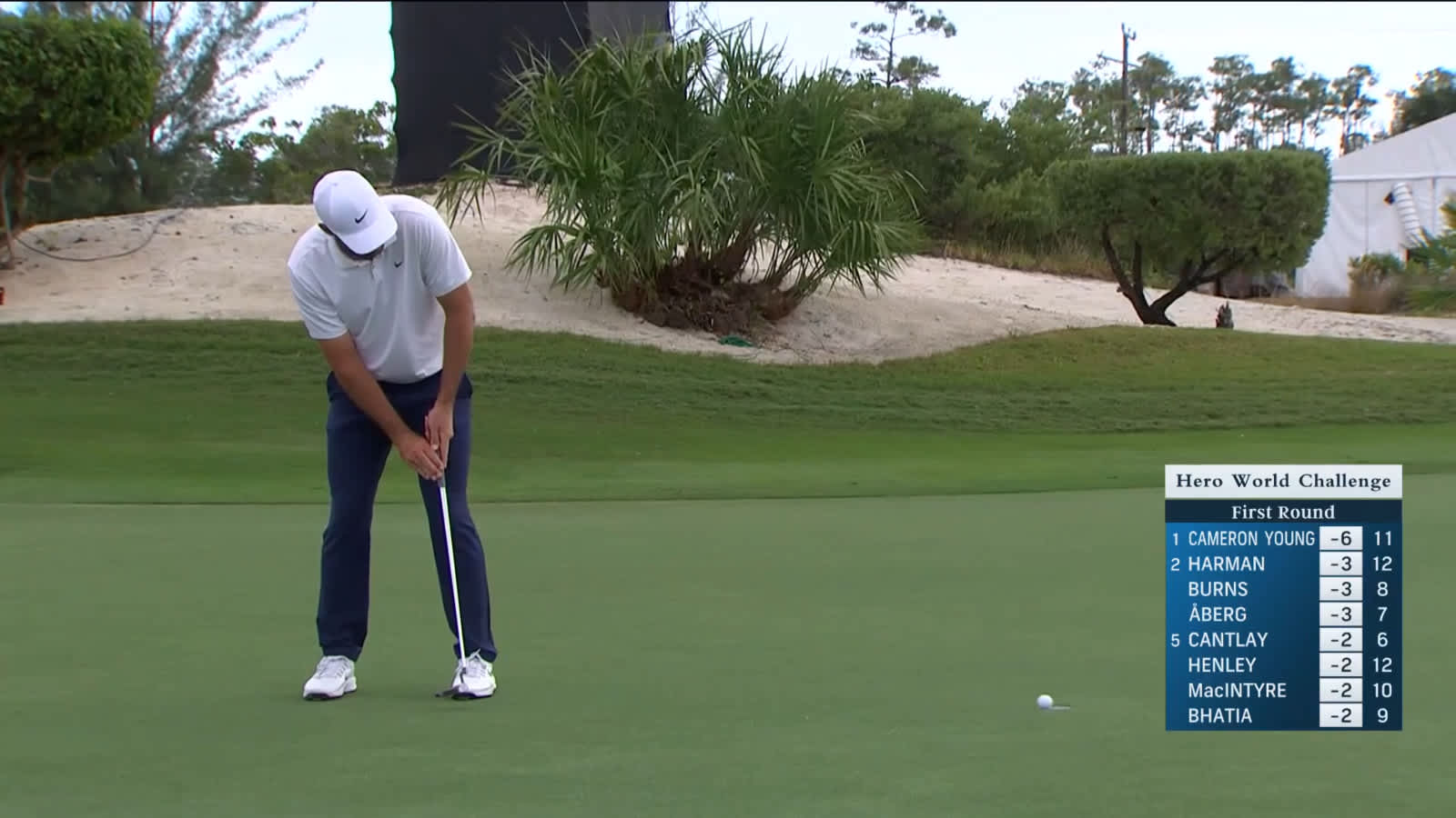 Scottie Scheffler pours in birdie putt at Hero World Challenge