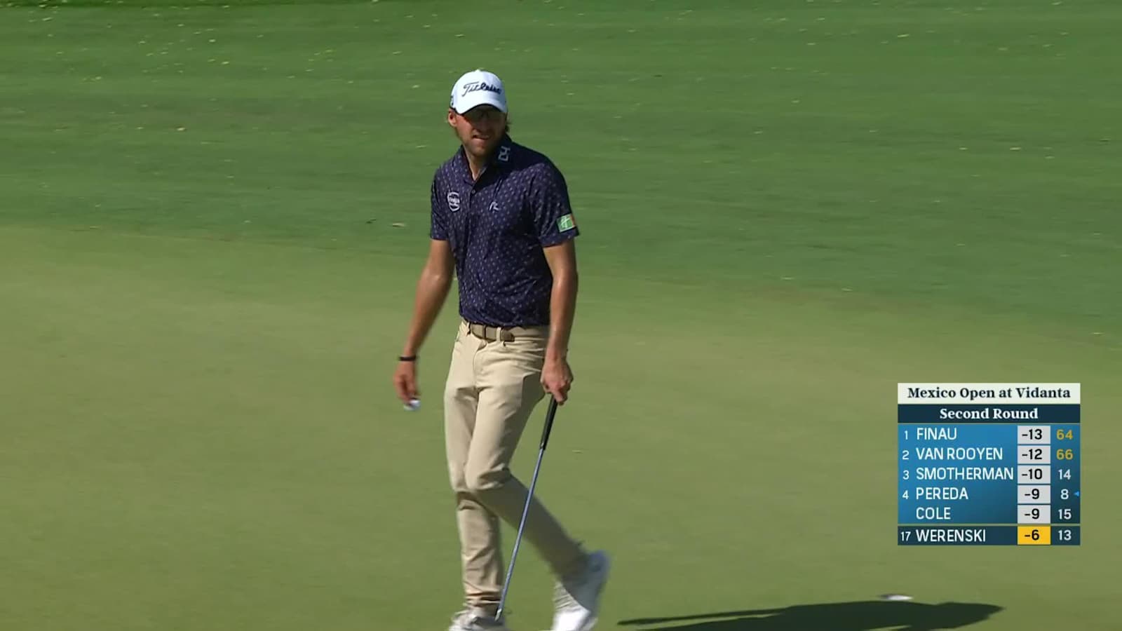 Richy Werenski's quality tee shot leads to birdie at Mexico Open