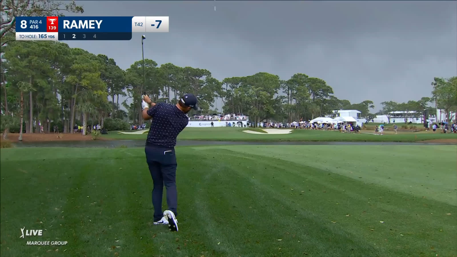 Chad Ramey uses nice approach to set up birdie at Cognizant Classic