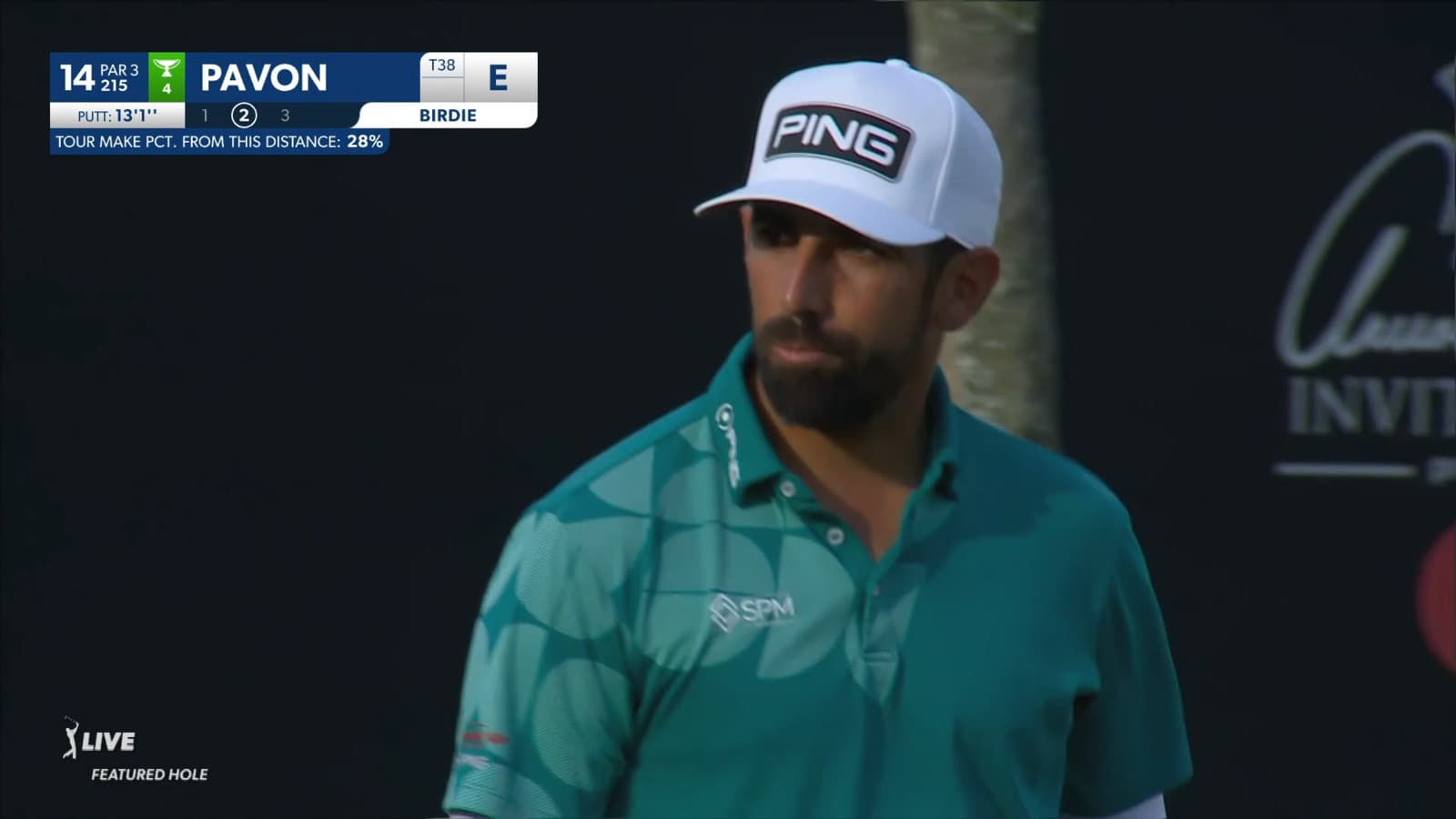 Matthieu Pavon makes 13-footer for birdie at Arnold Palmer