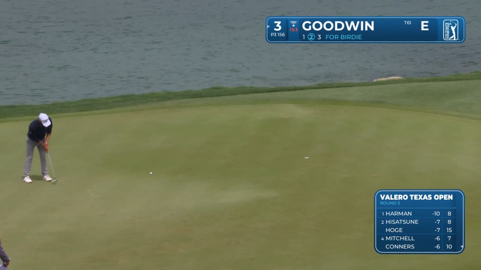 Noah Goodwin pours in 19-foot birdie putt at Valero