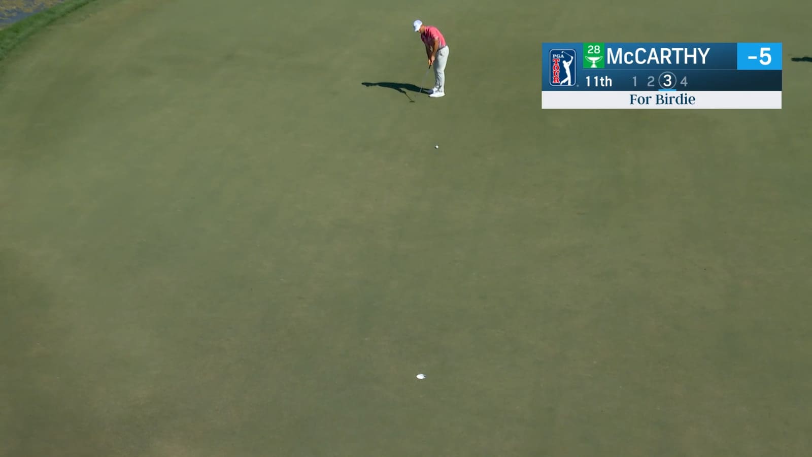 Denny McCarthy pours in a 38-foot birdie putt at Cognizant Classic