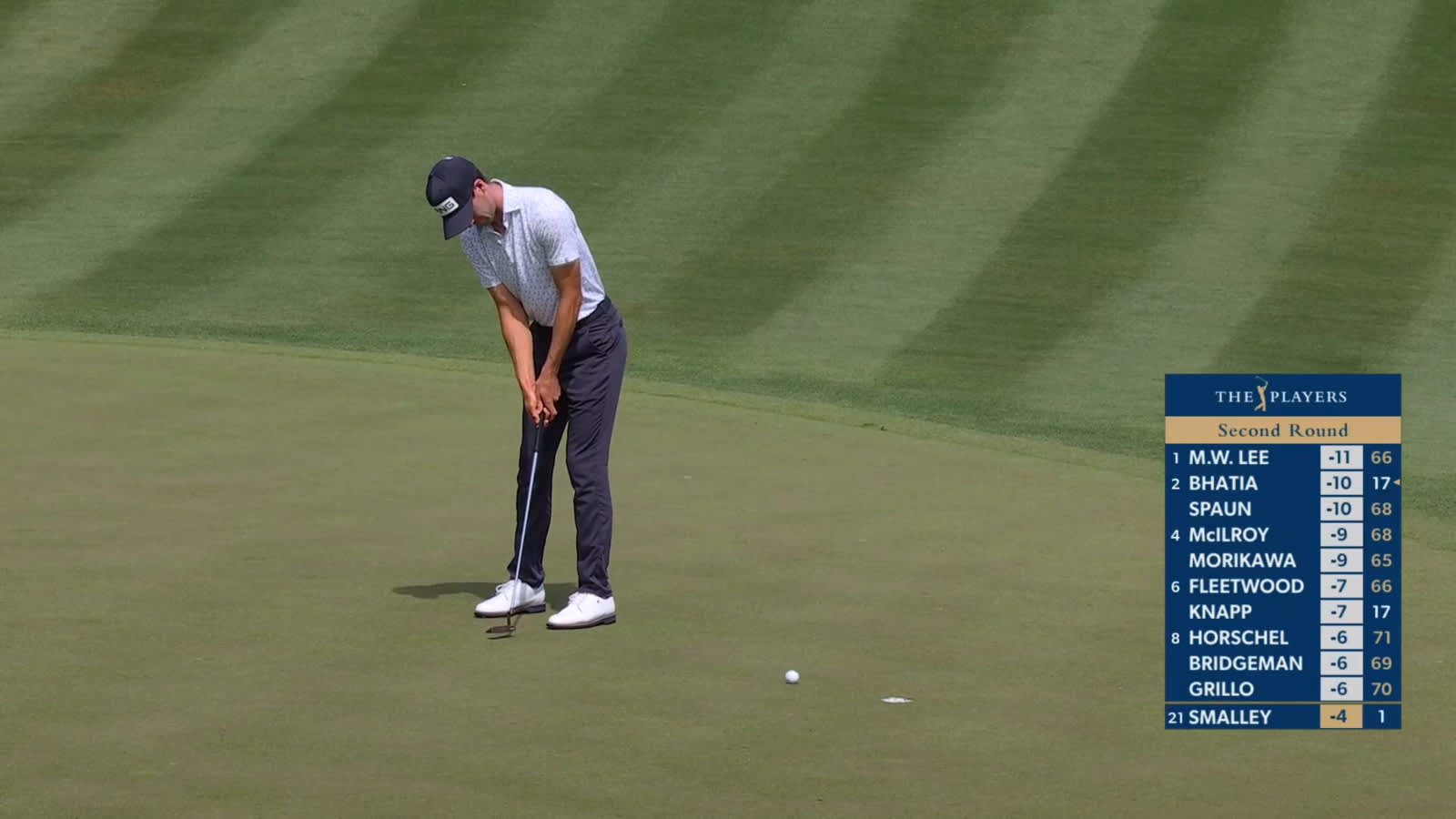 Alex Smalley makes short birdie putt at THE PLAYERS