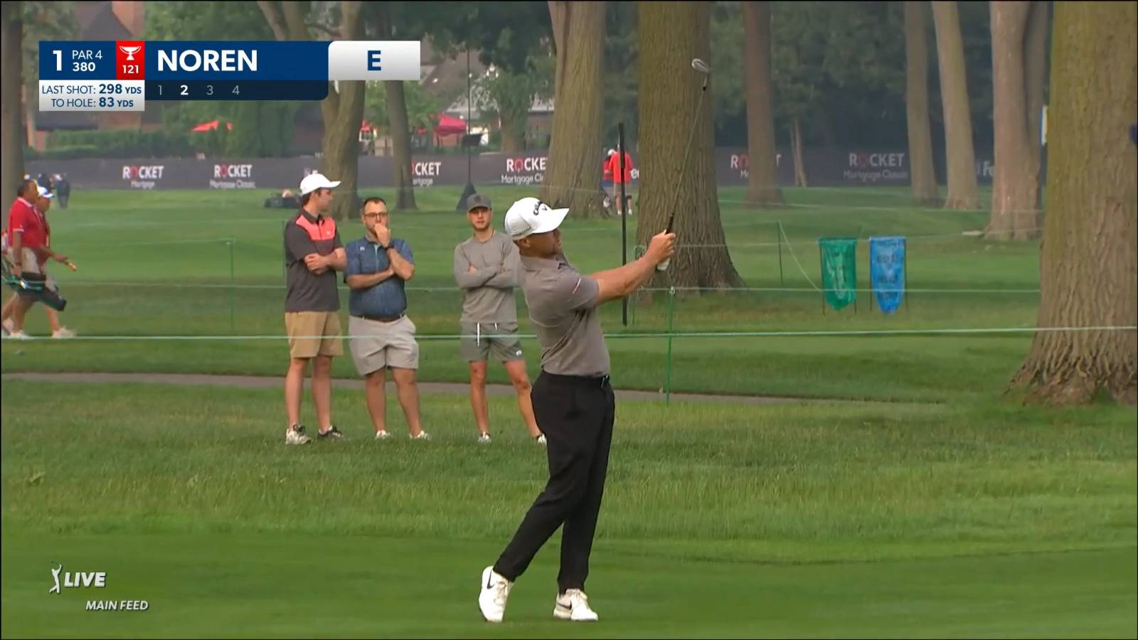 Alex Noren uses nice approach to yield birdie at Rocket Mortgage