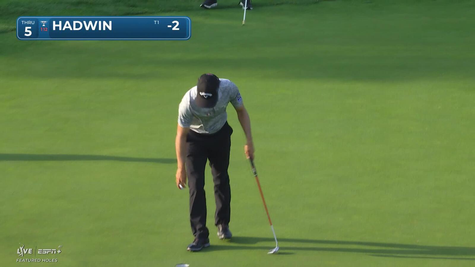 Adam Hadwin makes birdie on No. 5 at Rocket Classic