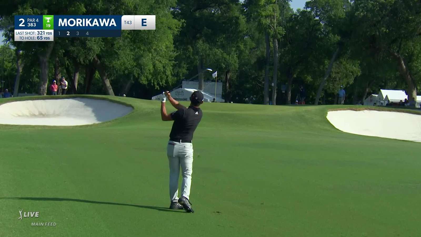 Collin Morikawa's wedge and birdie at Charles Schwab
