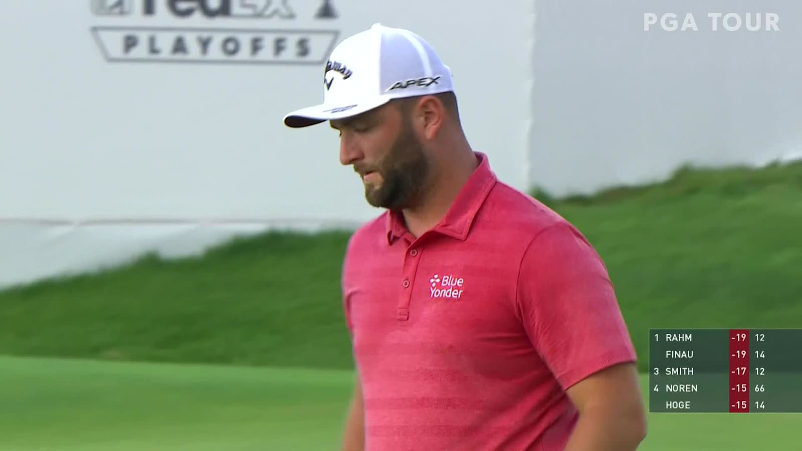 Jon Rahm makes birdie on No. 13 at THE NORTHERN TRUST