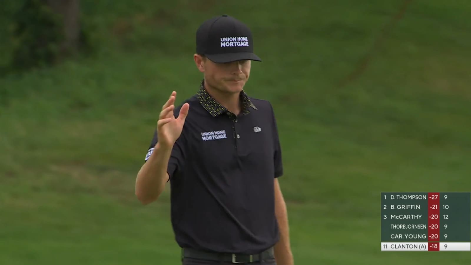 Luke Clanton's chip-in birdie from fringe at John Deere