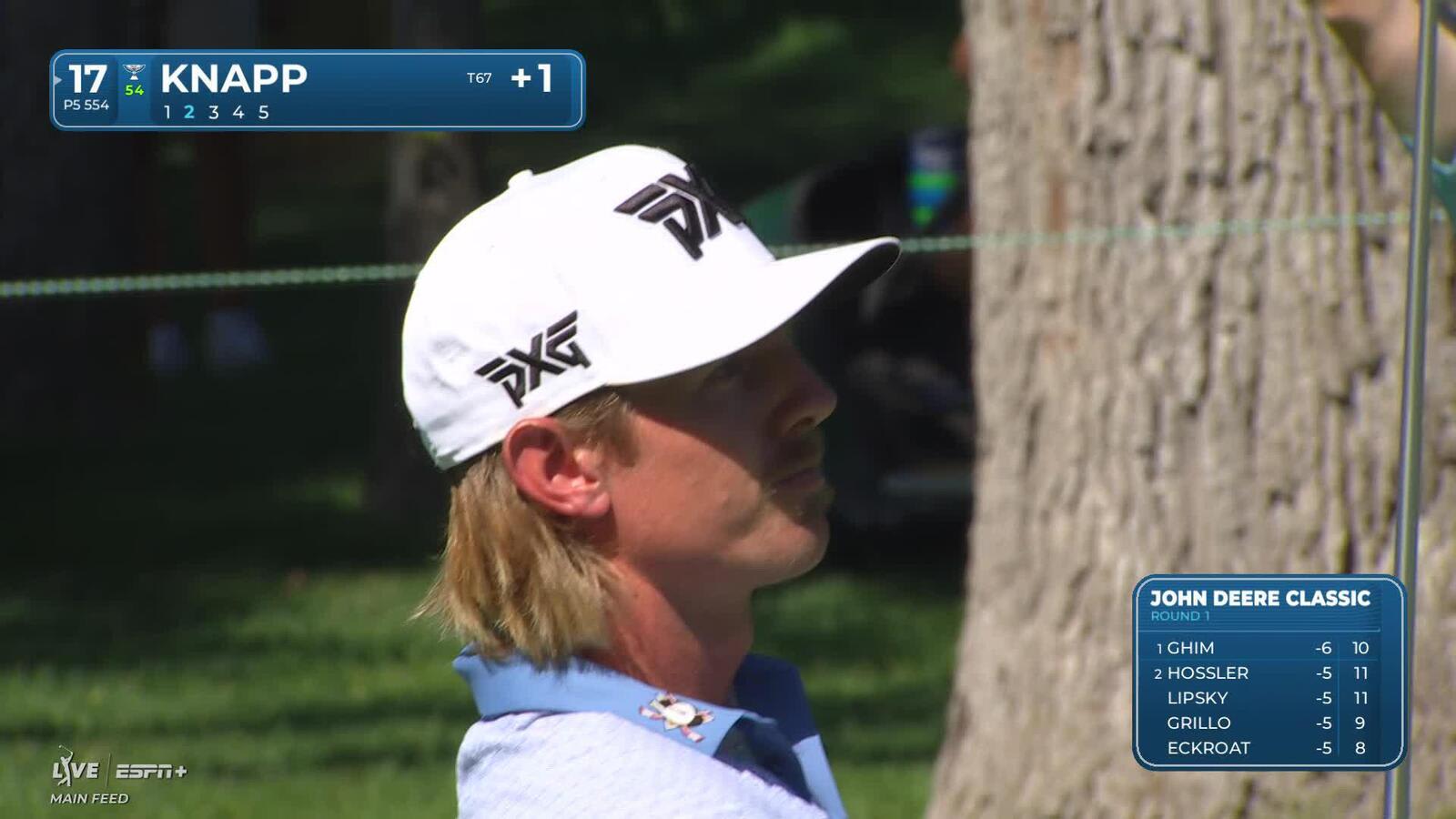 Jake Knapp makes birdie on No. 17 at John Deere