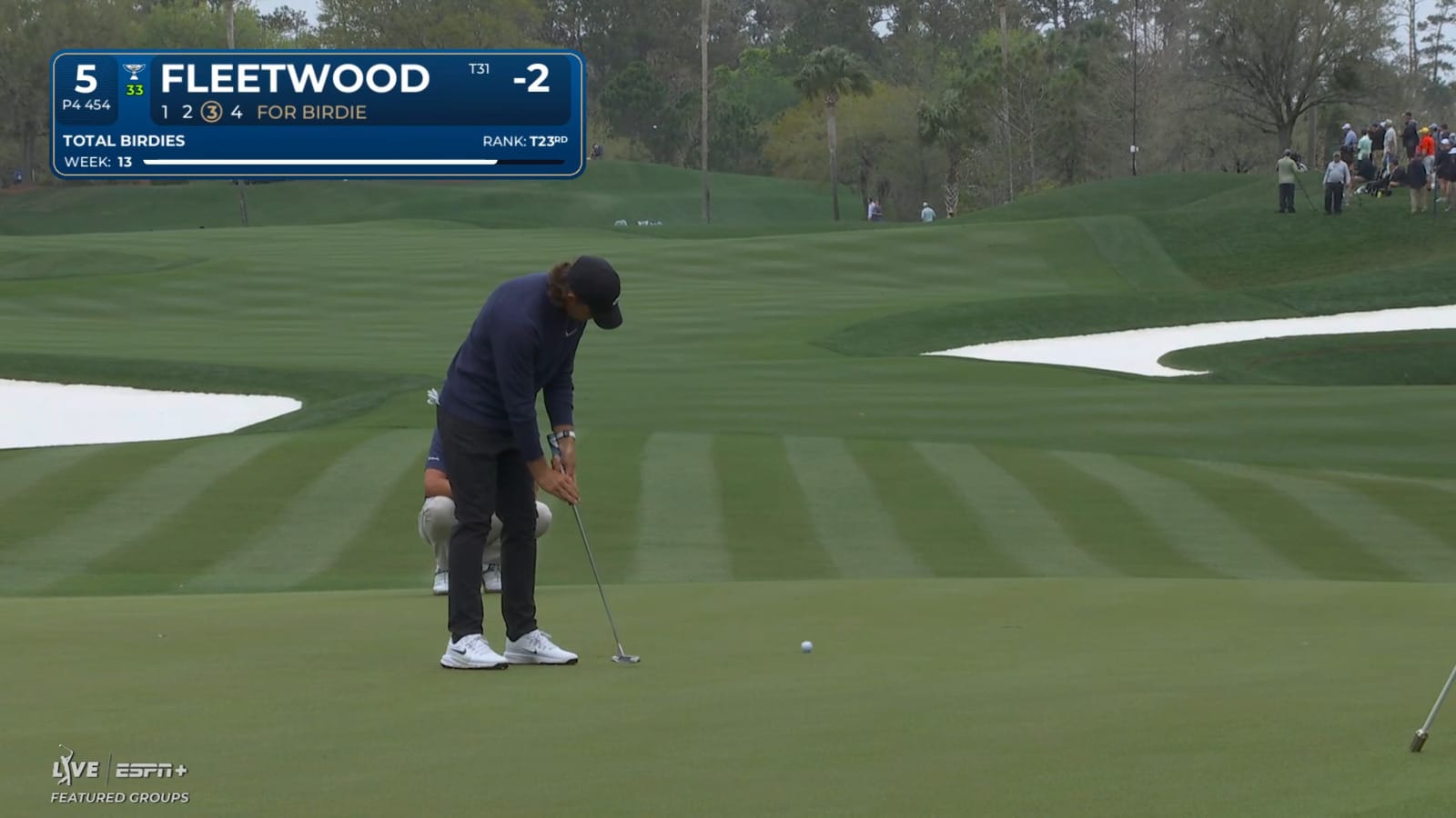 Tommy Fleetwood drips in 12-footer for birdie at THE PLAYERS