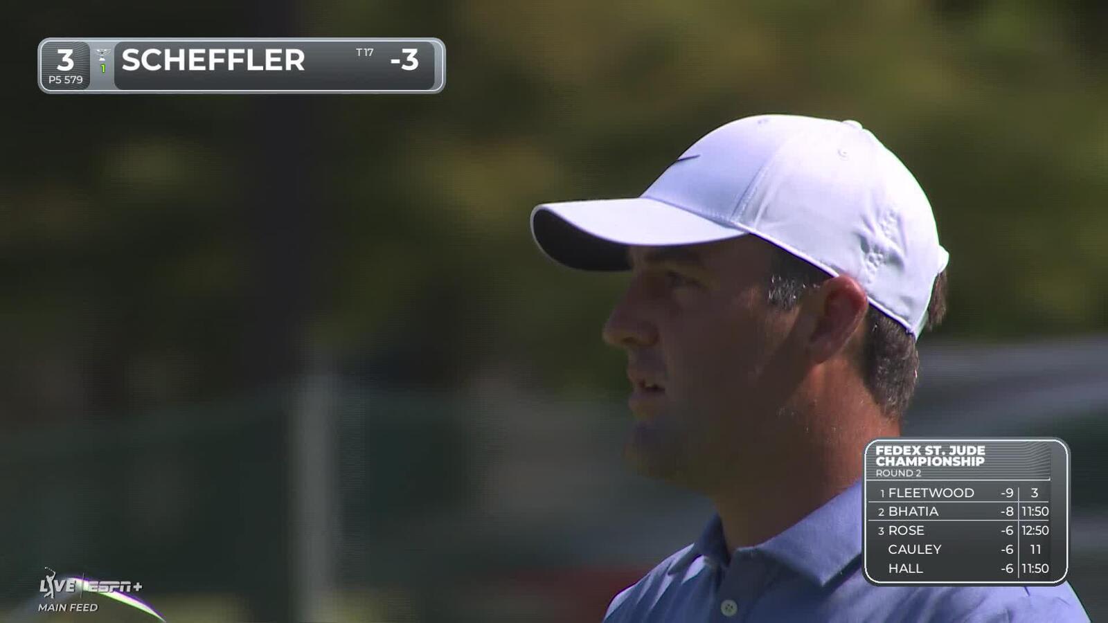 Scottie Scheffler two-putts for birdie at FedEx St. Jude
