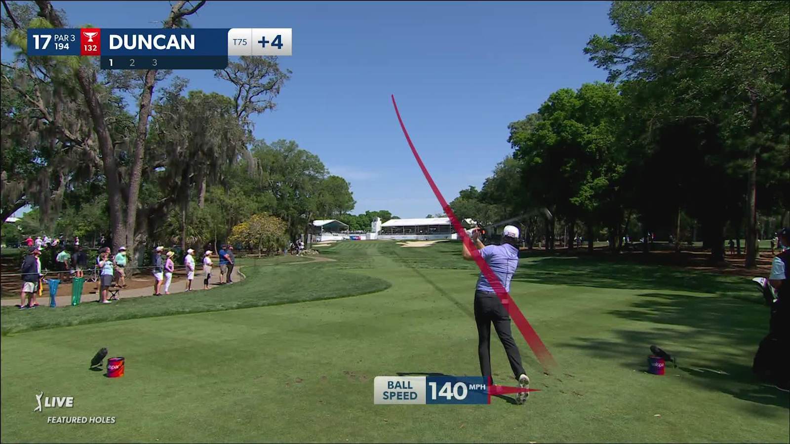 Tyler Duncan sticks tee shot to set up birdie at Valspar