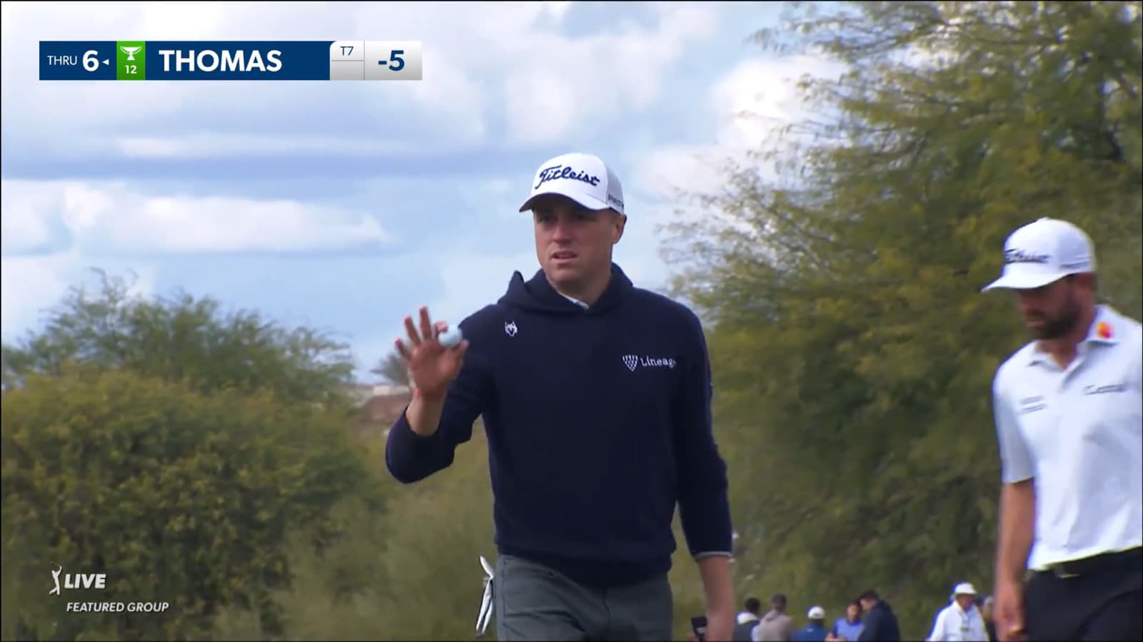 Justin Thomas makes back-to-back birdies on No. 15 at WM Phoenix Open