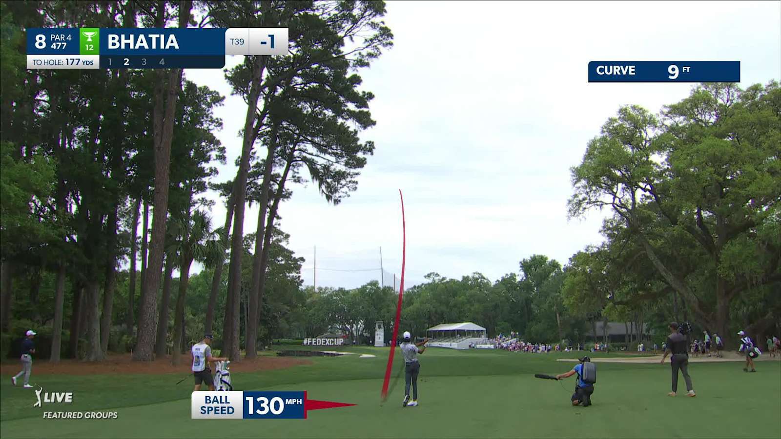 Akshay Bhatia dials in approach to set up birdie at RBC Heritage