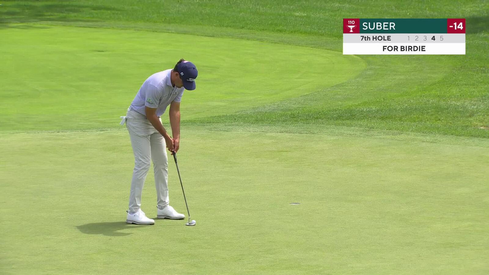 Jackson Suber makes birdie on No. 7 at Rocket Classic