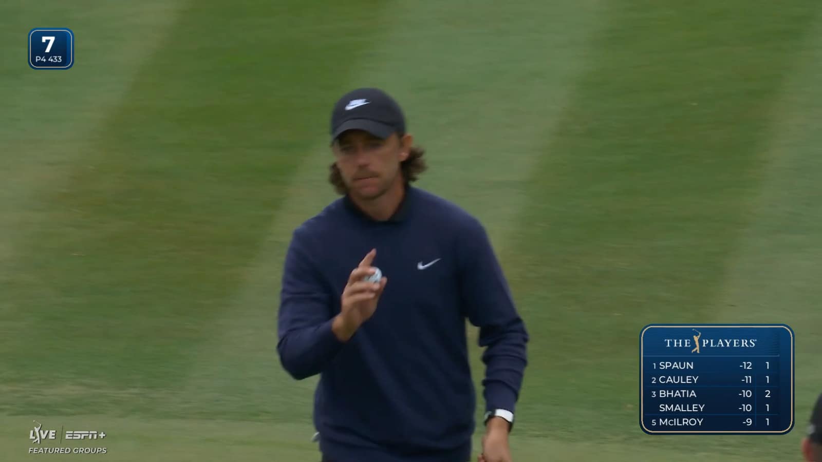 Tommy Fleetwood curls in birdie putt at THE PLAYERS