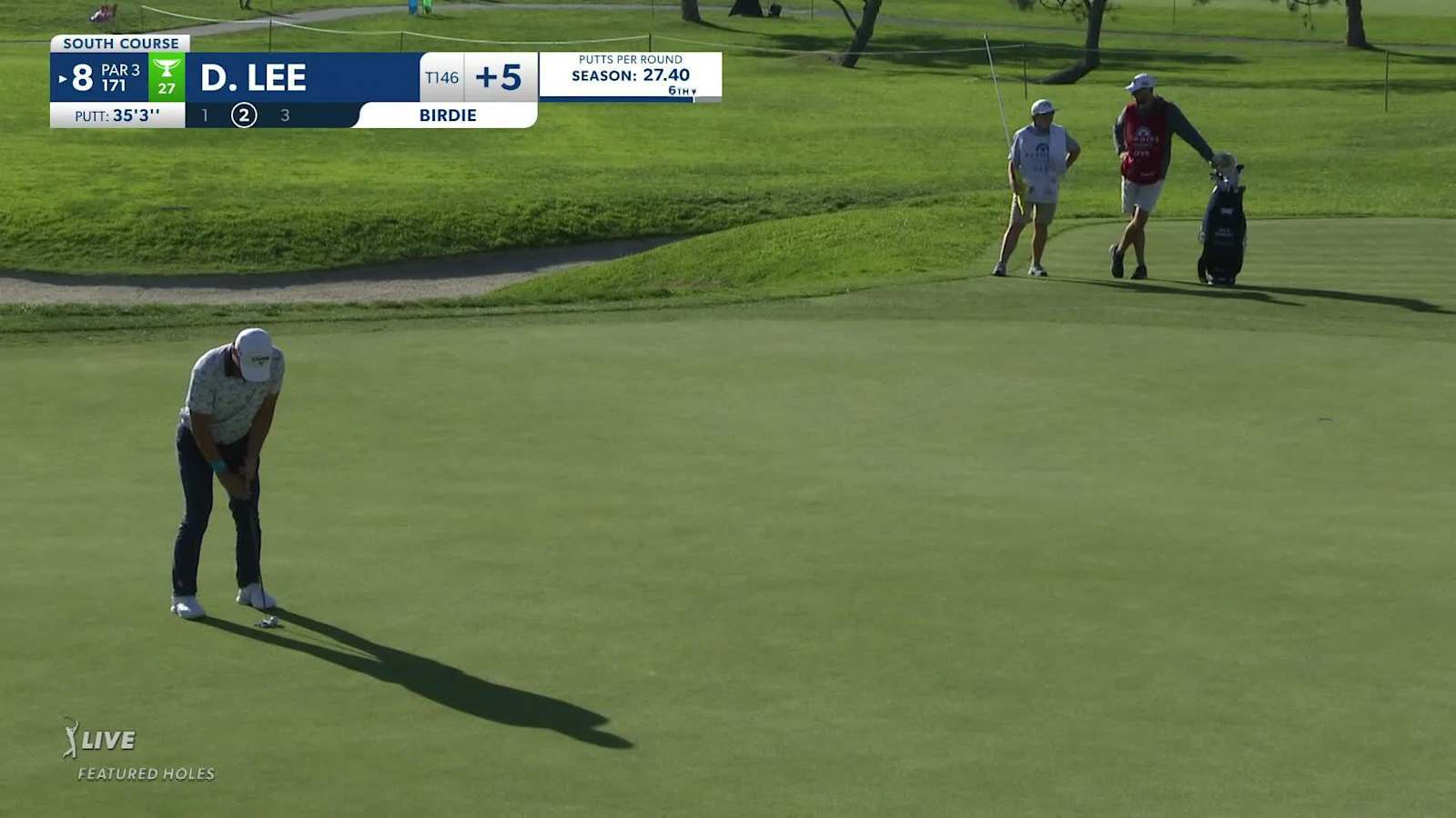 Danny Lee's 35-foot birdie putt at Farmers