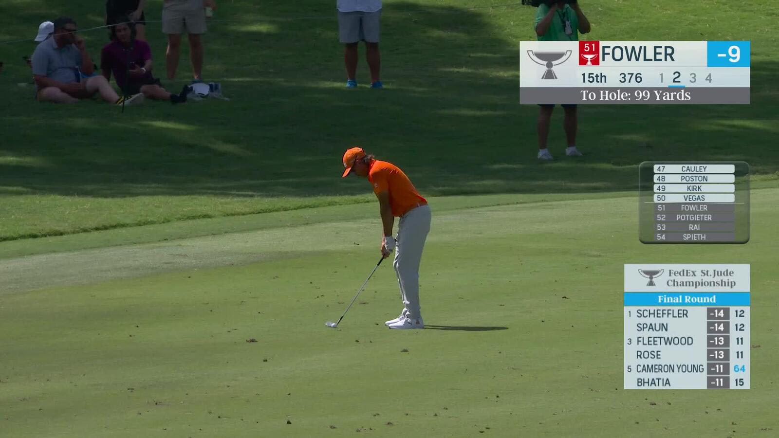 Rickie Fowler hanging onto top-50 spot after birdie at FedEx St. Jude