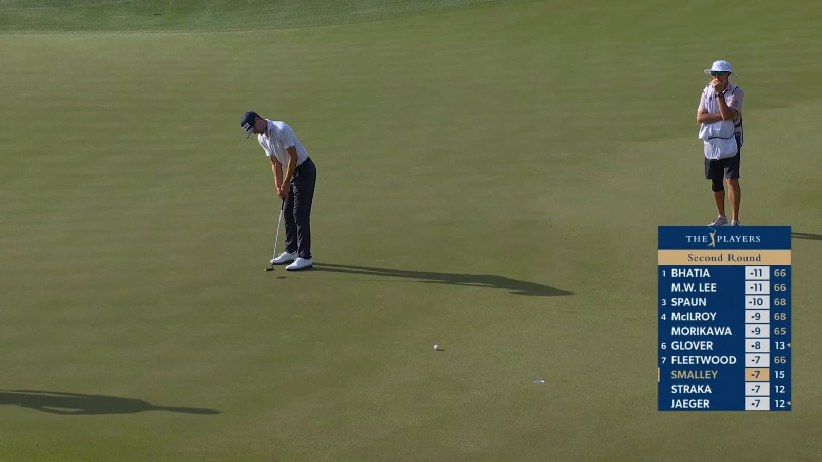 Alex Smalley makes birdie putt at THE PLAYERS