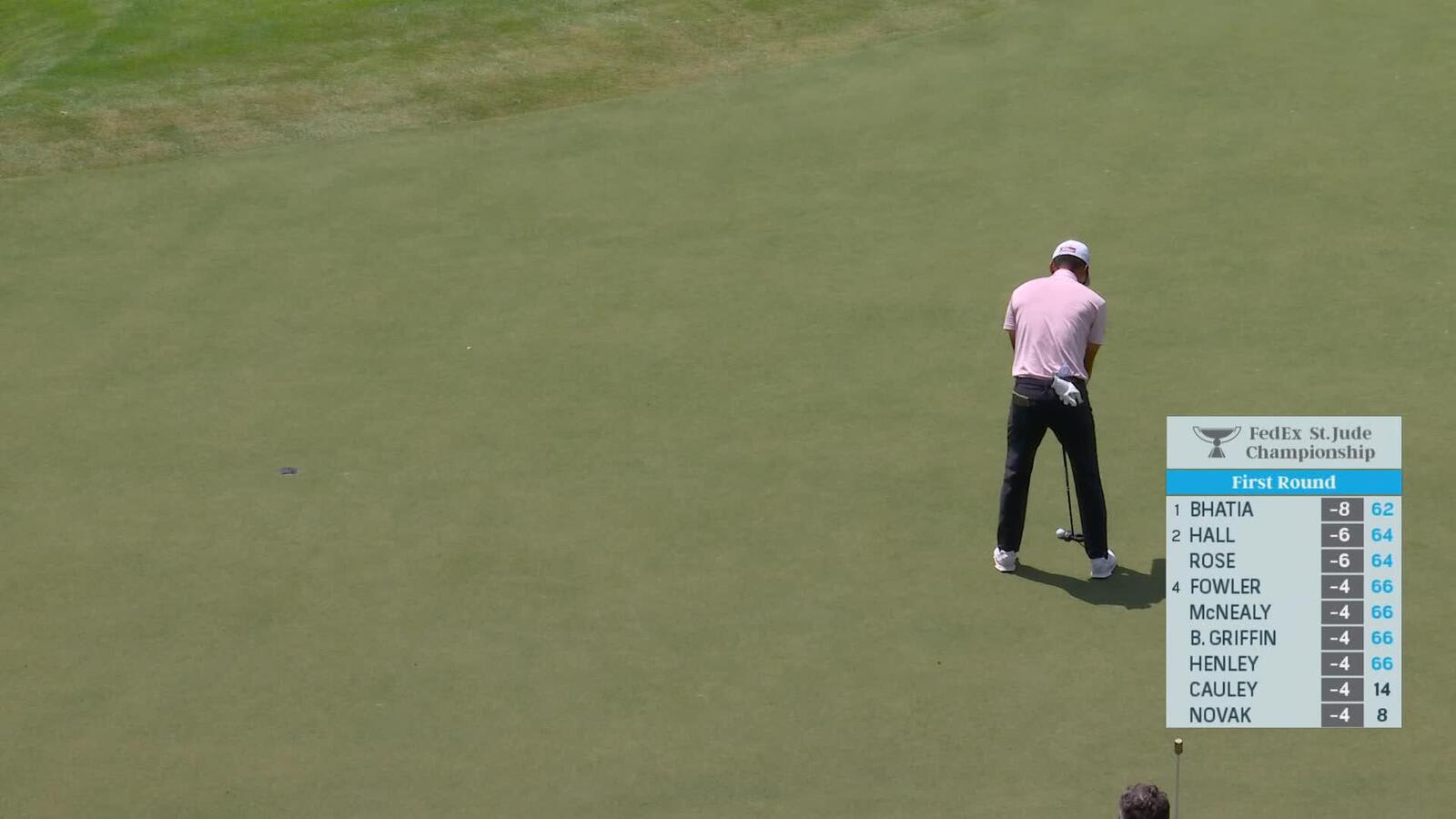 Michael Kim rolls in birdie putt at FedEx St. Jude