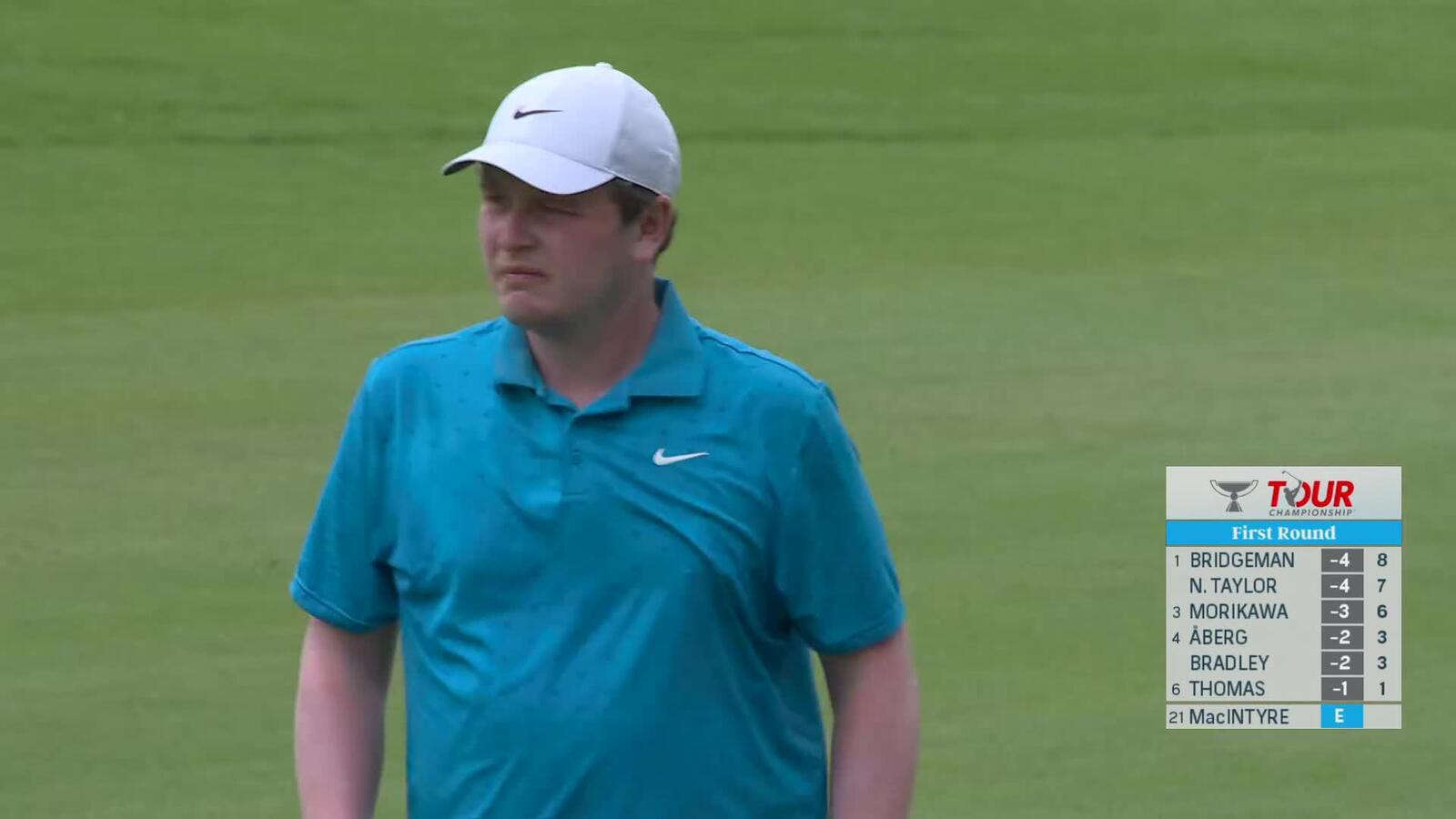 Robert MacIntyre makes birdie on No. 1 at TOUR Championship