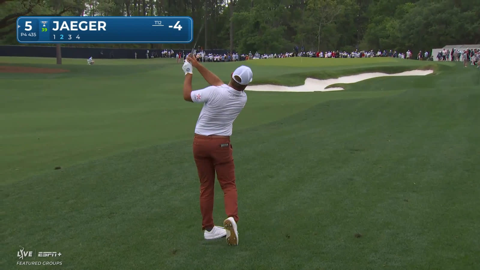 Stephan Jaeger digs it out of the rough to set up birdie at Houston Open