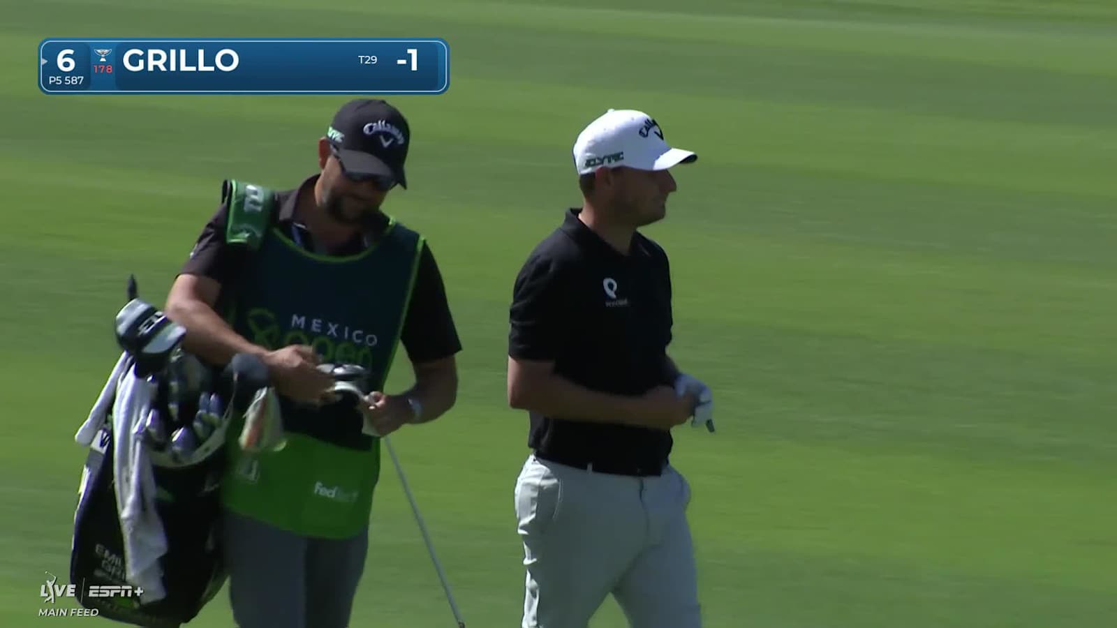 Emiliano Grillo navigates hole to set up birdie at Mexico Open