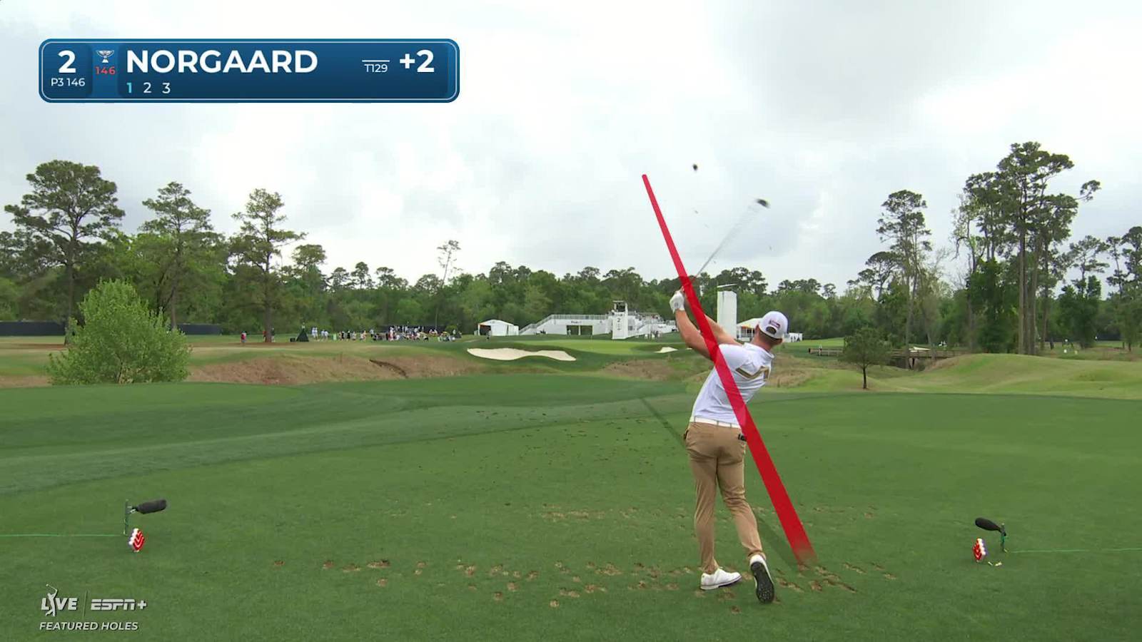 Niklas Norgaard's tee shot sets up birdie at Houston Open