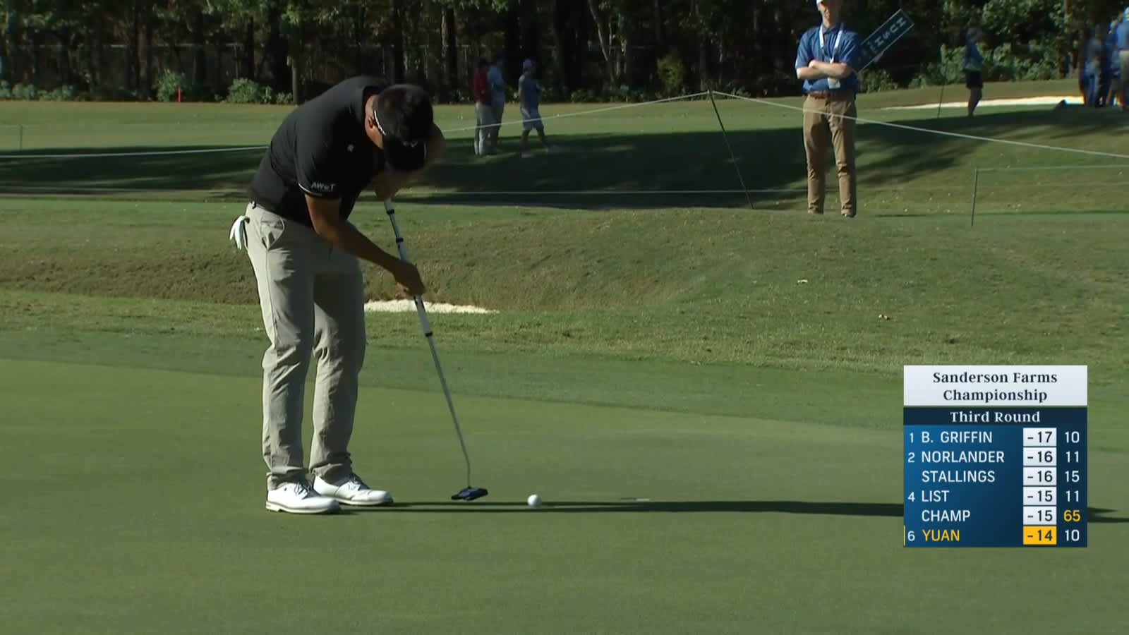 Carl Yuan makes birdie at Sanderson Farms