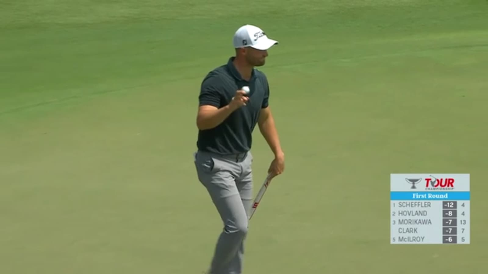 Wyndham Clark makes birdie on No. 7 at TOUR Championship