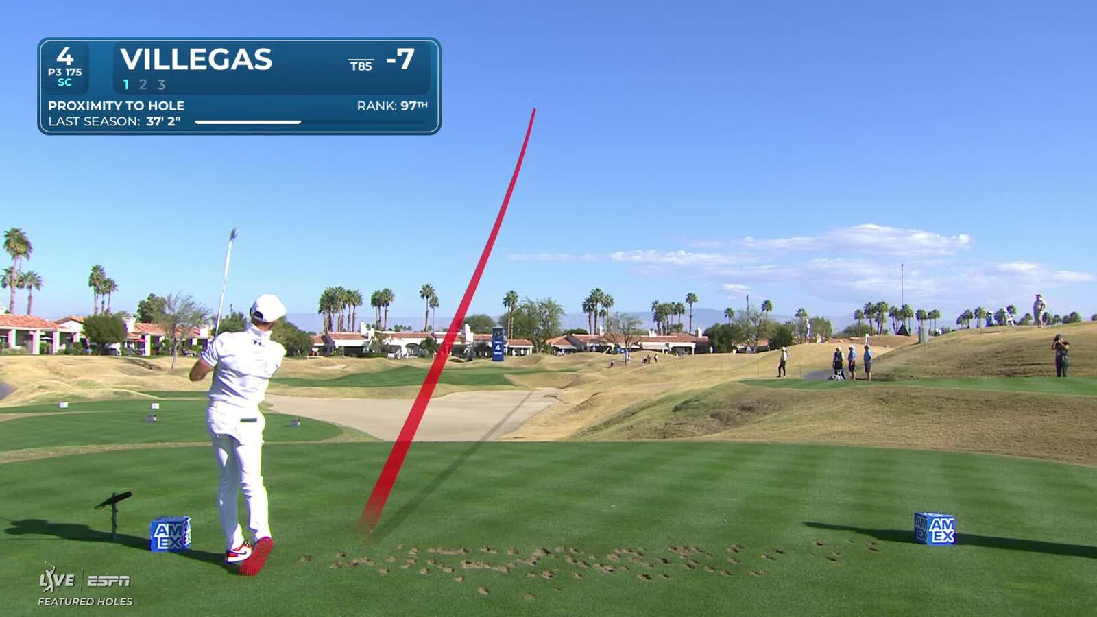 Camilo Villegas hits 175-yard tee shot to 6 feet, sets up birdie at The American Express