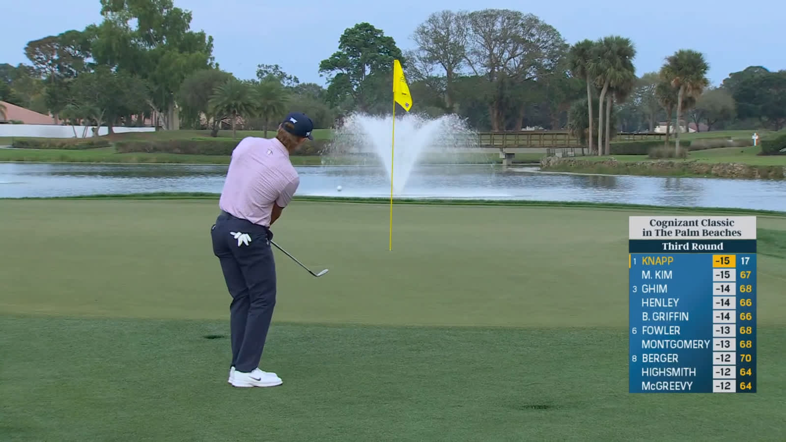 Jake Knapp makes birdie at Cognizant Classic