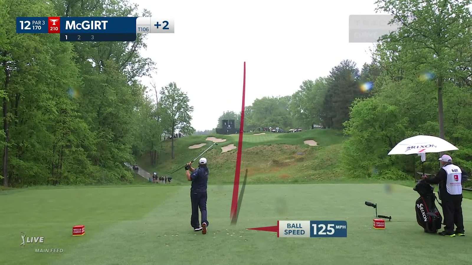 William McGirt throws a dart to set up birdie at Wells Fargo
