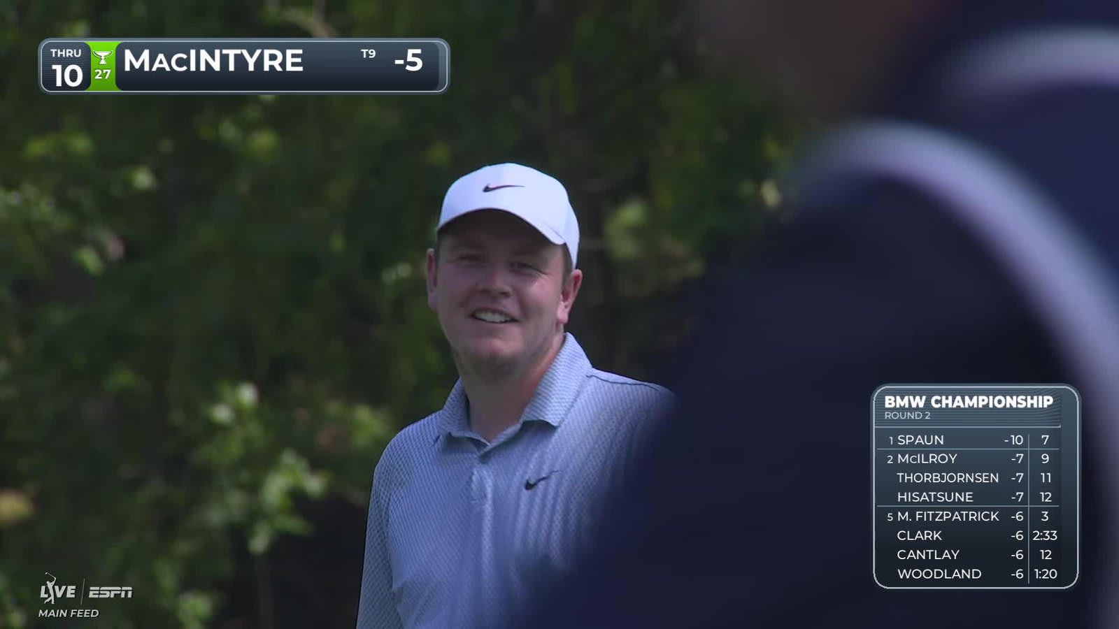 Robert MacIntyre sinks 80-foot birdie putt on No. 10 at BMW Championship