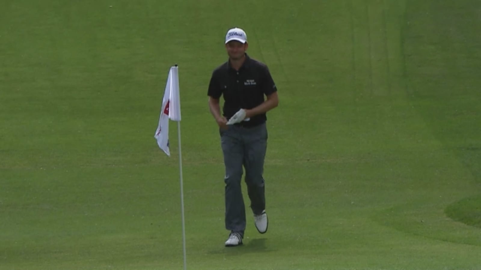 John Merrick holes birdie chip for Shot of the Day