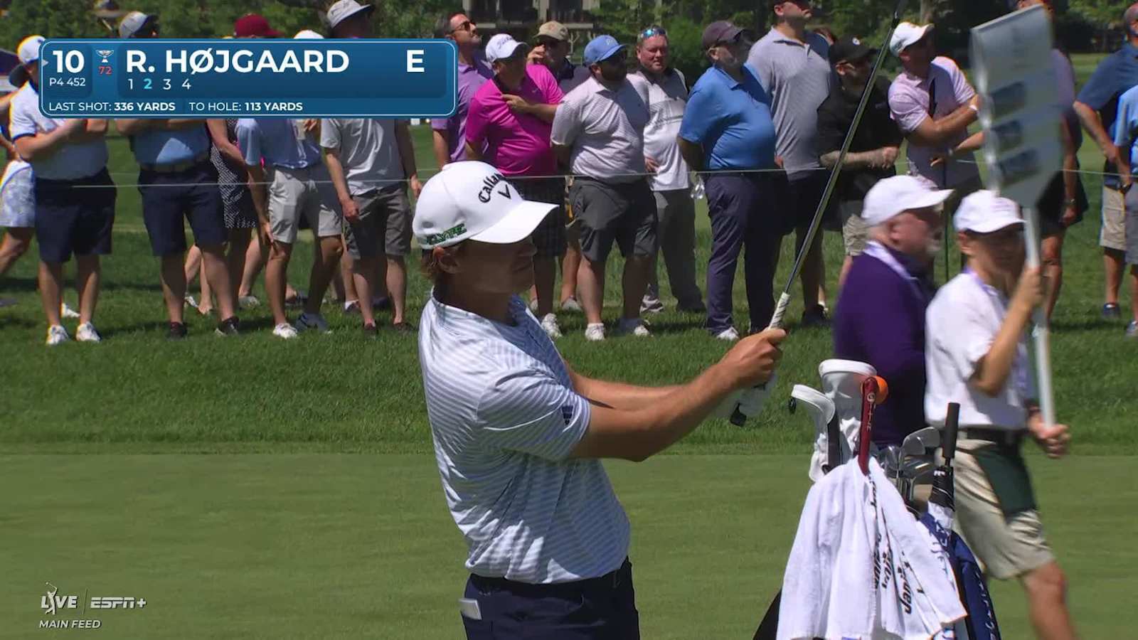 Rasmus Højgaard sinks a 30-foot birdie putt to start Truist Championship