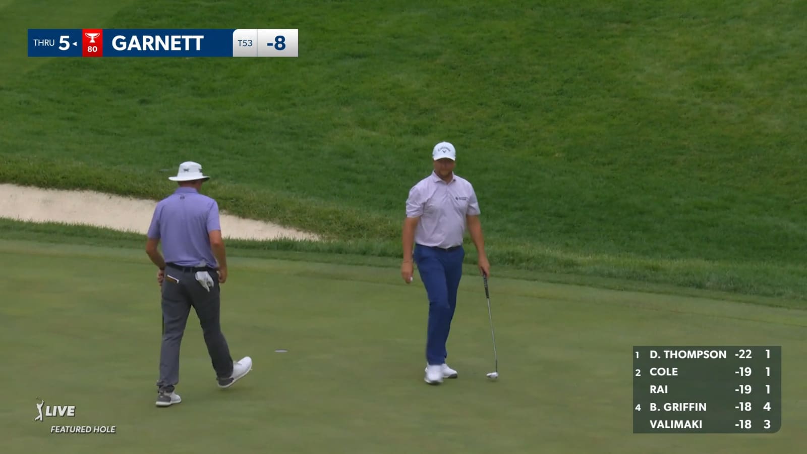 Brice Garnett makes short birdie putt at John Deere