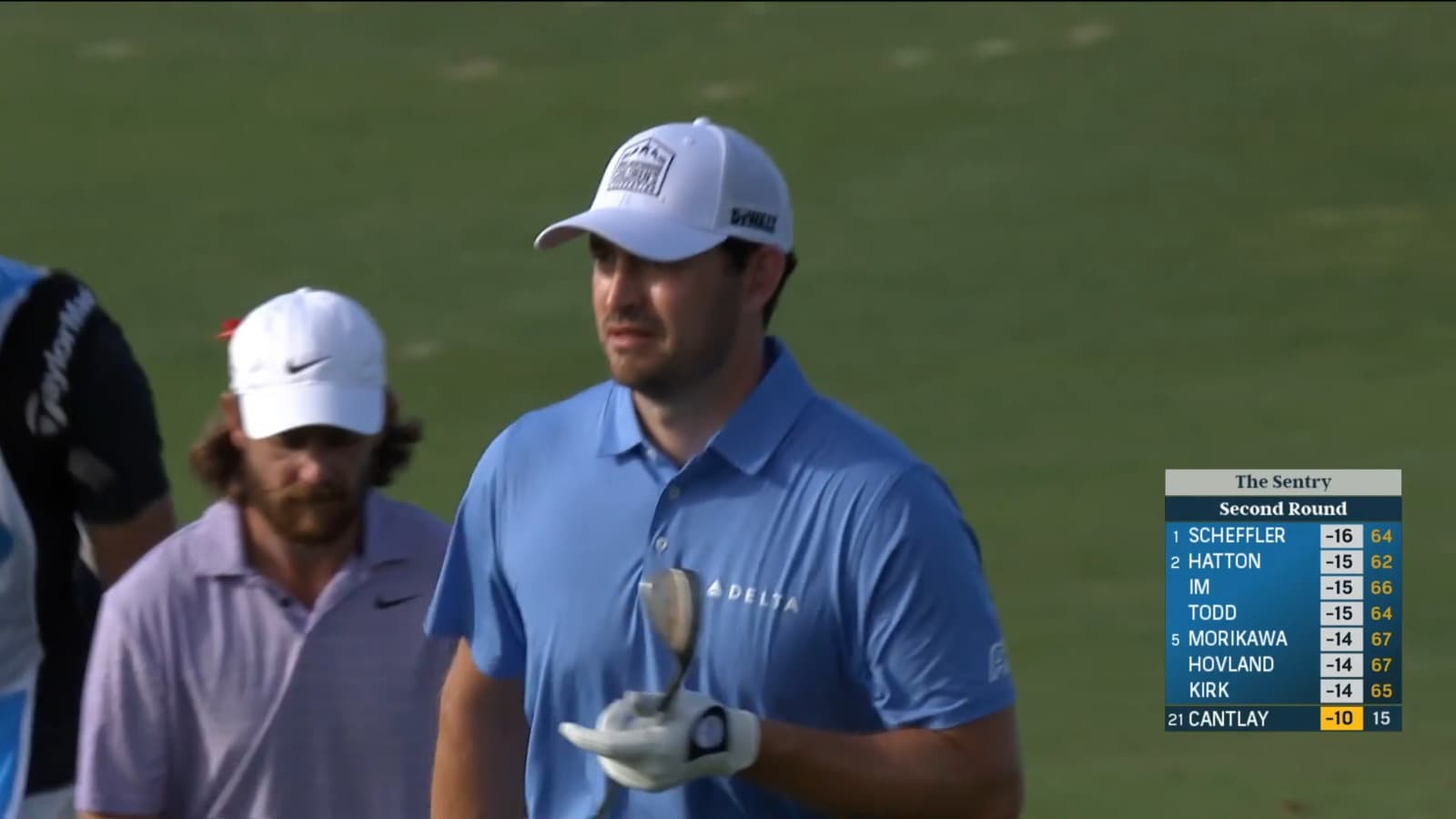 Patrick Cantlay spins back 45-yard approach to setup birdie at Sentry