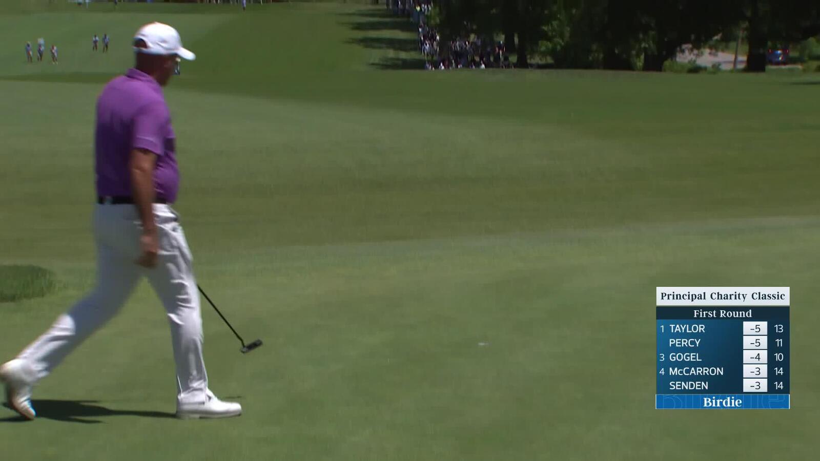 Scott Hend makes birdie on No. 8 at Principal Charity Classic