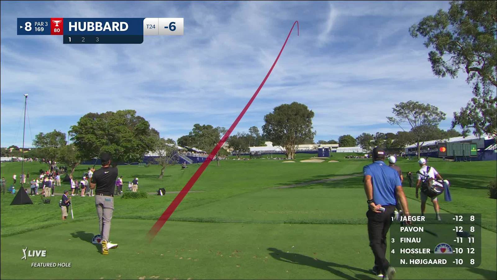 Mark Hubbard sticks green to set up birdie at Farmers